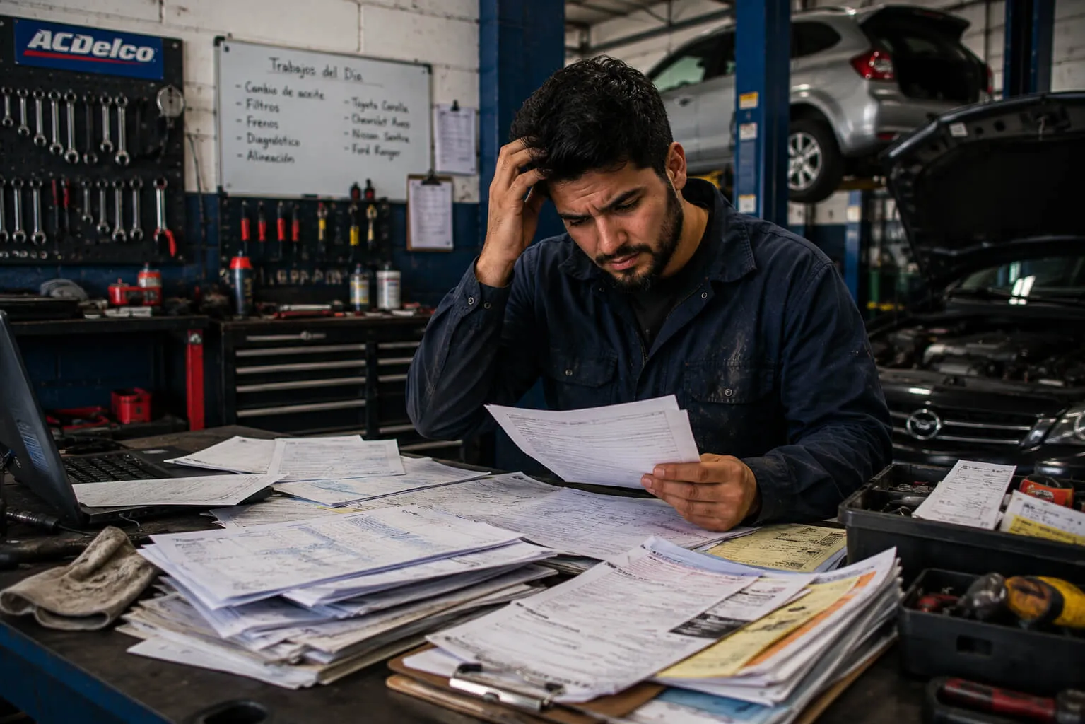 Los retos de operar un taller automotriz sin sistema