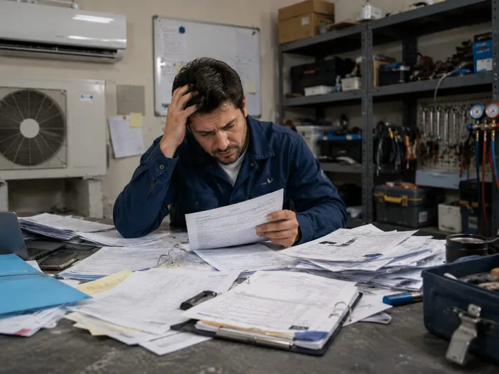Los desafíos de operar servicios HVAC sin sistema