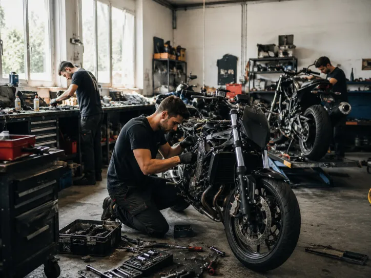 Los retos de operar un taller de motos sin sistema